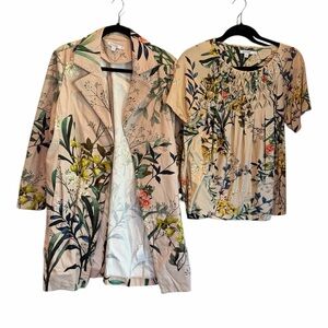 Chico's Multicolor Floral Print Top